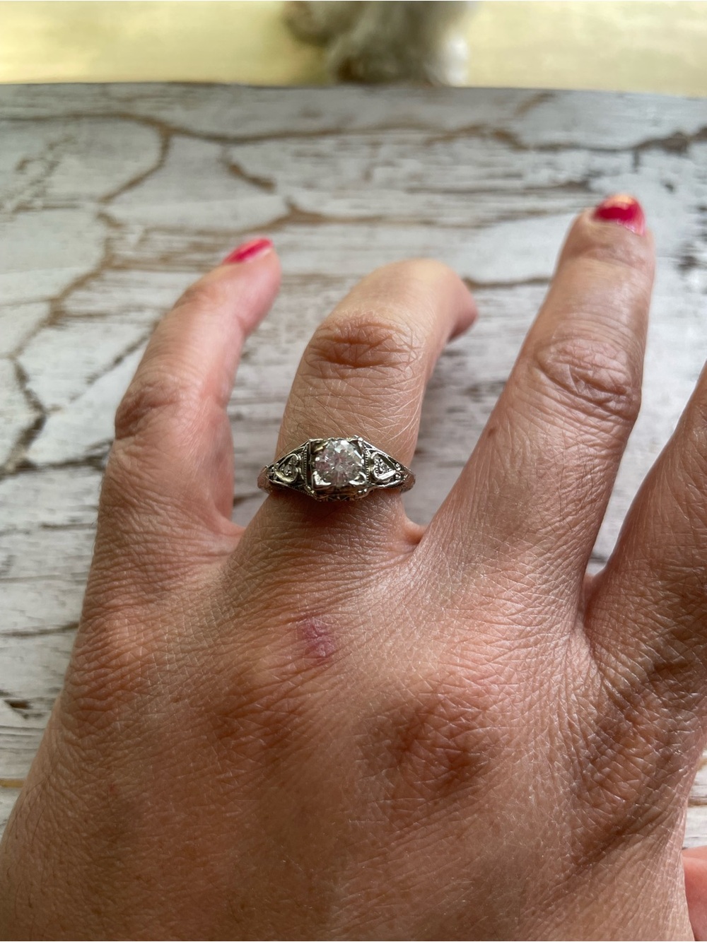 Art deco diamond ring